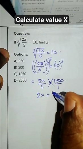 Algebra to find X #maths #highschoolmath #mathproblem #mathshorts