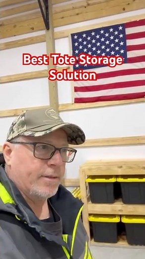 DIY 27 Gallon Tote Rack: Simple Glow-Up