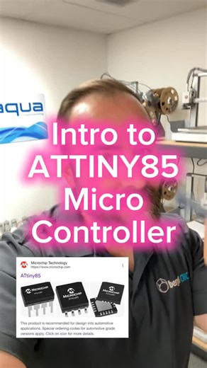 Jason T Kocher on Instagram: "Microcontroller intro using the ATTINY85! I managed to get this working using the Arduino IDE. #microcontroller #electronics #diy #howto #attiny"
