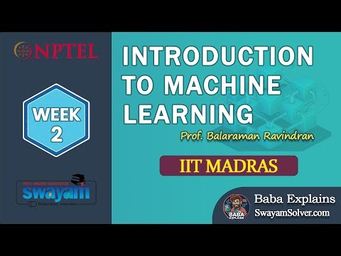 Machine Learning NPTEL Week 2 Assignment 2 Solution 2026 | Linear Regression Quiz Solution