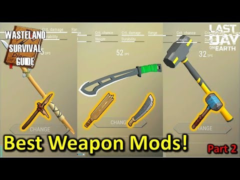 The Best Weapon Mods Series! - Spear - Bat - Machete - Skull Crusher [Wasteland Survival Guide]