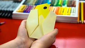 How To Fold An Origami Baby Chicken - Art For Kids Hub -
