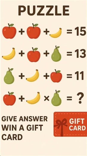 🤯 Solve This Puzzle & Win a Gift Card!