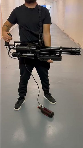 M134 Minigun from predator/Terminator #minigun #airsoft #airsoftgun #terminator #predator