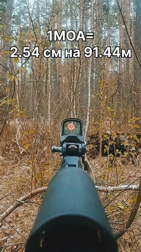 What is MOA, the aiming point of a collimator sight?