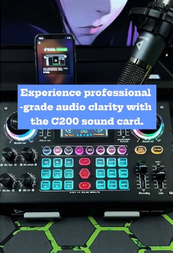 The C200,a professional audio tuning and recording master,brings you a brand new experience.#c200pro #soundcard