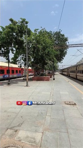 Right now we are standing at Kisan Ganj railway station in Delhi and here #railwaystation