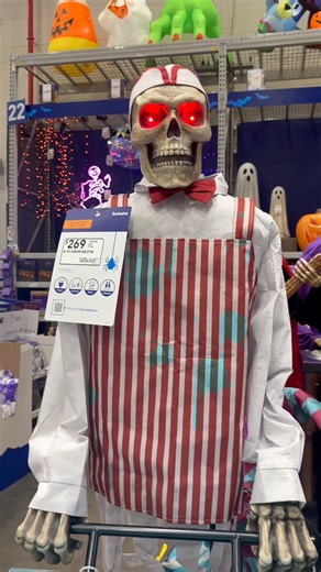 Ice Scream Parlor Skeleton. # #spirithalloween2026 #halloween #spirithalloween