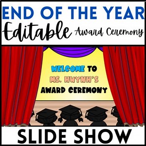End of Year Awards Ceremony - Editable Template