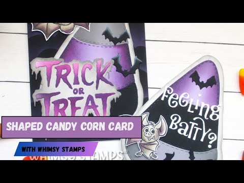 Feeling Batty? Make a Shaped Candy Corn Card