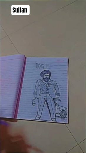 sultan 🦁kgf💪🏻 chapter 😎2 drawing #shorts
