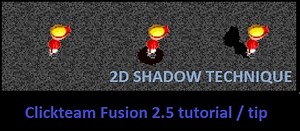 How to make 2D games look better by adding realism with a drop shadow - Clickteam Fusion tutorial