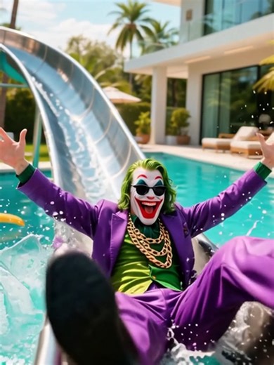 Joker Mocks Spider-Man in Rusty Pool Scene