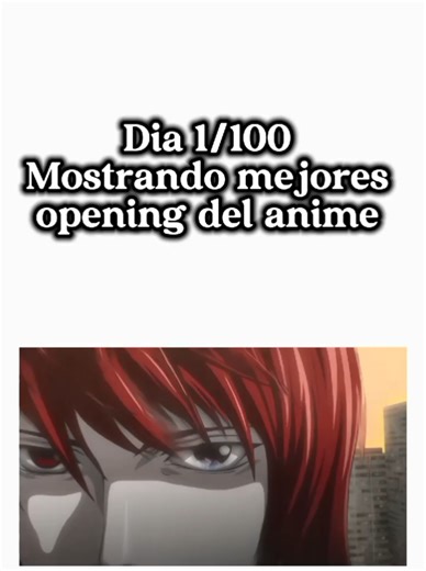 Día 1/100 Death Note Opening 1 | No pude poner el opening completo por derechos de autor 😔 #anime #manga #deathnote #kira #opening