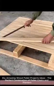 DIY Amazing Wood Pallet Projects Ideas - The Perfect Combination Of Pallet Chairs And Planters