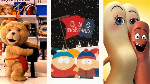 Top 7 animated comedy movies for adults: 'Ted,' 'Team America: World Police,' 'Sausage Party'