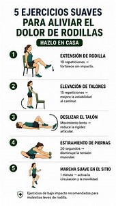 5 Ejercicios Suaves para Aliviar el Dolor de Rodillas 🦵 Reduce Molestias en Casa