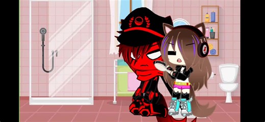 Animated Characters in a Bathroom Musical Scene