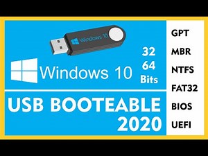 CREAR TU USB BOOTEABLE WINDOWS 10 2021 para INSTALAR W10, 8, 7 / GPT-MBR-NTFS-UEFI ACTUALIZADO 2021