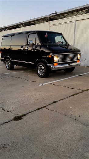Making those night moves in the 74 Chevy G10 OG paint 46k mile survivor shorty van… | Aircooled Vintage Works