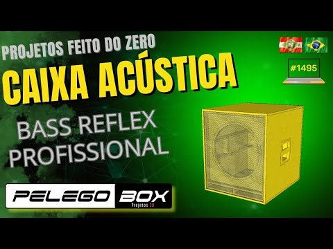 #1495 1X 18" PROFESSIONAL WOOFER BOX SELENIUM WPU 1805 PELEGO BOX 3D PROJECTS MADE FROM SCRATCH