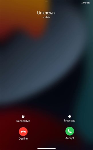 Iphone ringtone reflection incoming call