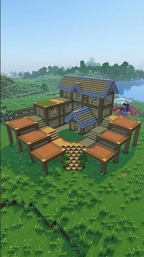 🏡 I Built the Perfect Farm House in Minecraft #minecraft