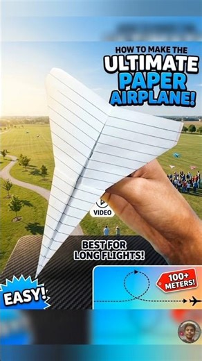 How to make a paper airplane.