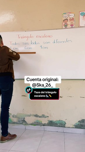 Trazo de un triangulo escaleno 📐📏✏️ #maestradeprimaria #maestrostiktokers #méxico🇲🇽 #quintogradoprimaria