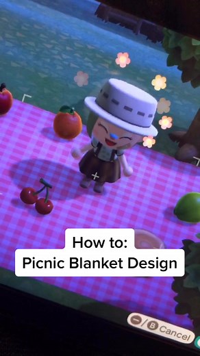 Animal Crossing Picnic Blanket Design Tutorial