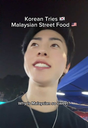 Korean tried Malaysian street food at pasar malam #malaysianfood #malaysia #korean #pasarmalam #nightmarket