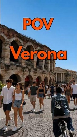 POV Walking Through Verona #4k #walkingtour #citywalk #4kwalkingtour #europe #verona #europetravel