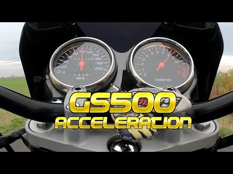 Suzuki GS500 - Acceleration | speed 0-100 km/h