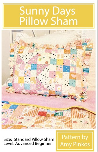 Sunny Days Pillow Sham Pattern - PDF - Etsy