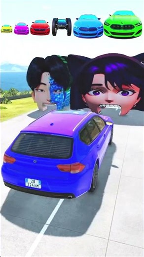 Big Car vs. Small Car Crash 🏁