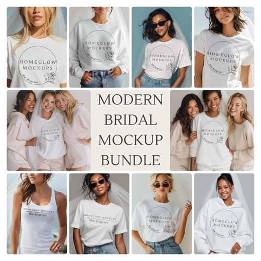 Bride Mockup Bundle | Wedding & Bachelorette Shirt Mockups | Digital Download - Etsy