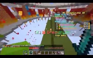 Technoblade 1v5 in Skywars, MC Monday