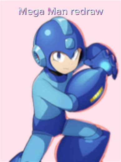 Mega Man redraw from this adorable image! #megaman #megamanclassic #megamanfanart