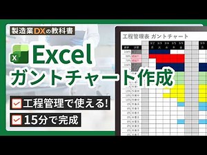 How to Create a Gantt Chart in Excel | Complete in 15 Minutes! Use it for Process Management