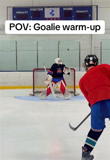 This is how it looks sometimes 😂 #hockeygoalie #hockeylife @Nick Gallais