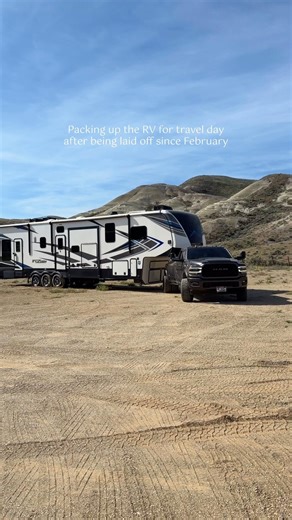 Packing up the RV for travel day