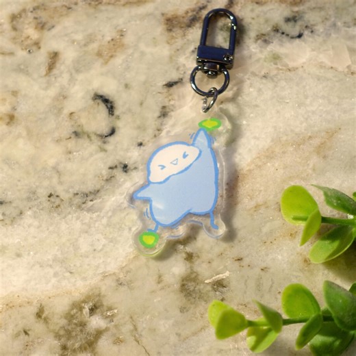 Climbing Bird - Bird Keychain - Etsy