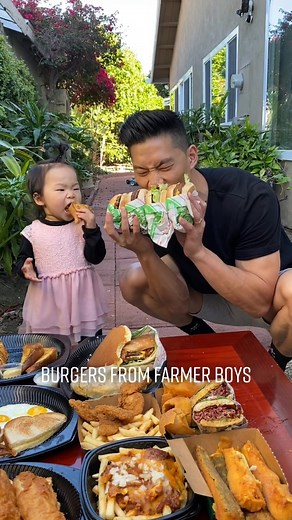 Cute Baby Mukbang: Little Kid Eating Burgers