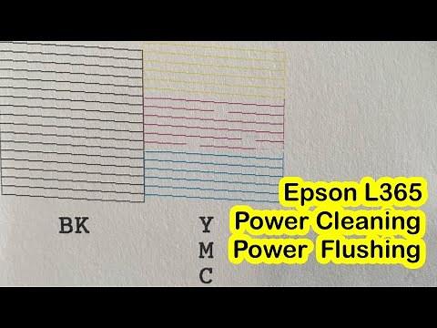 Epson L365 Power ink Flushing | Power Cleaning