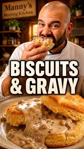 Buttermilk Biscuits & Sausage Gravy | Cozy Farm Kitchen