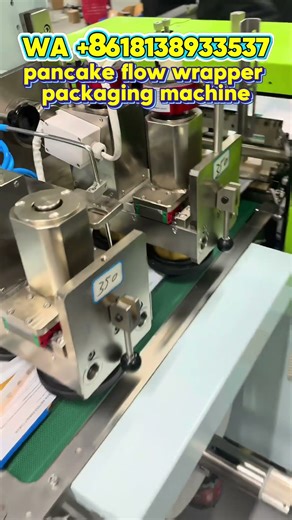 automatic pancake flow wrapper packaging machine back sealing bags, efficient production. #machine