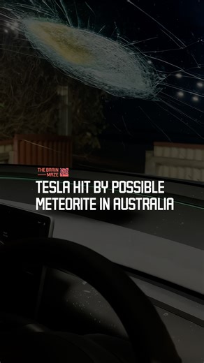 75K views · 881 reactions | Tesla Hit by Possible Meteorite in Australia - A Tesla in Australia may have just made history. What struck its windshield at high speed? Could it really be a meteorite? According to the Australian Broadcasting Corporation, scientists are investigating a possible world first. | The Brain Maze | Facebook
