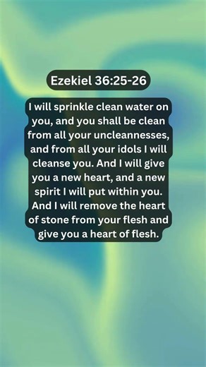 Jesus Saves | Ezekiel 36:25-26 Daily Bible Verse