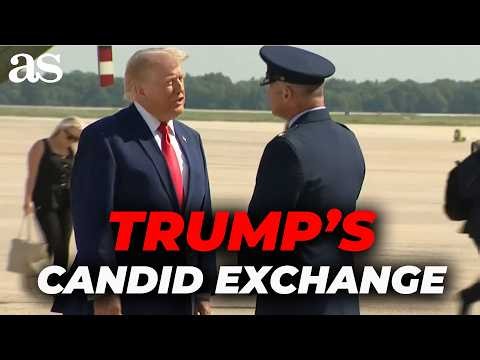 Trump's HUMAN SIDE: touching moment with MILITARY ESCORT before TRIBUTE to FALLEN TROOPS