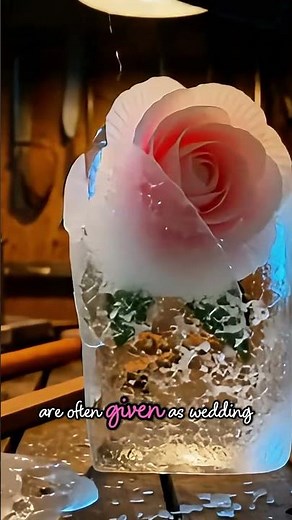 ✨ Ice Sculpture Reveal: The Hidden Camellia Japonica ❄️💮